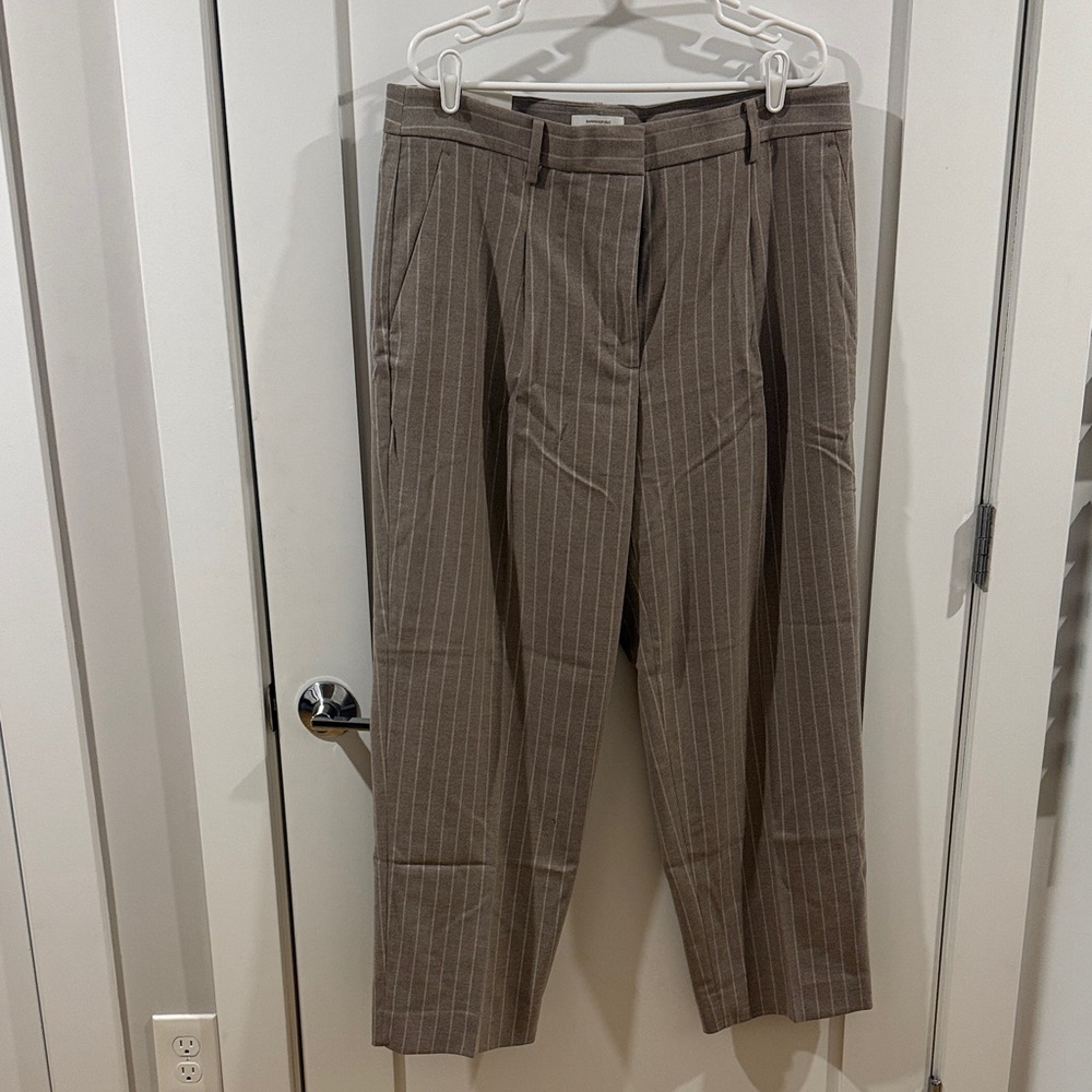 Banana Republic Women’s Tan Pinstripe Dress Pants